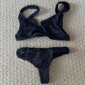 San Lorenzo navy bikini set